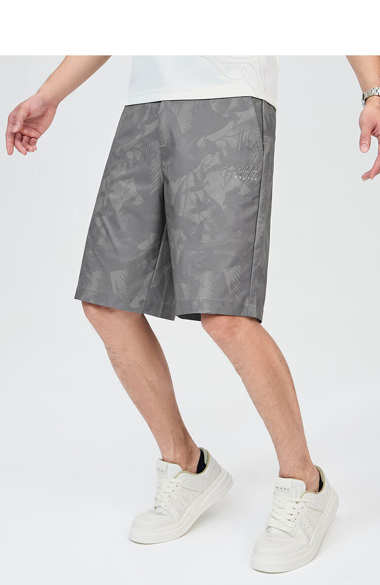 DANCING WOLVES [National Trend All-Over Print] Summer Quality Dark Pattern All-Over Print Loose Breathable Casual Shorts for Men, 102 Dark Blue, Size 32 11