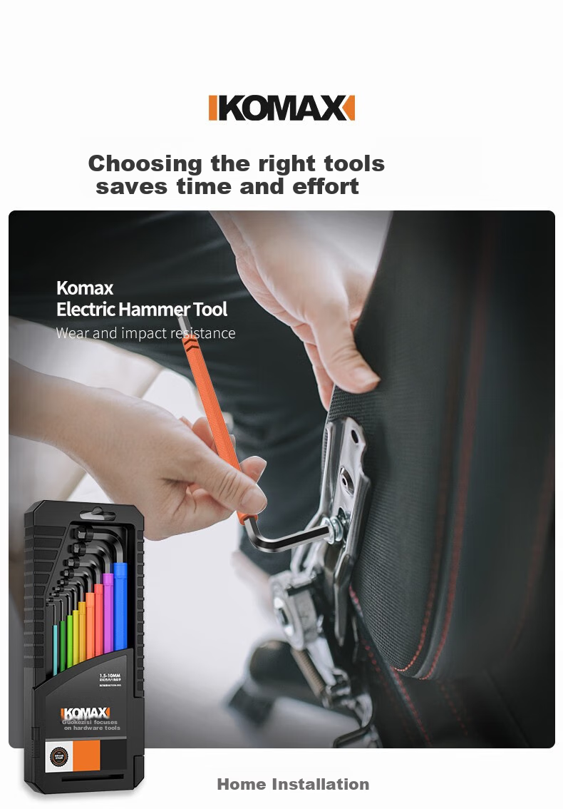 KOMAX Hex Key Set, Universal Star Wrench, Hexagonal Screwdriver Tool, Extended Hexagonal 7