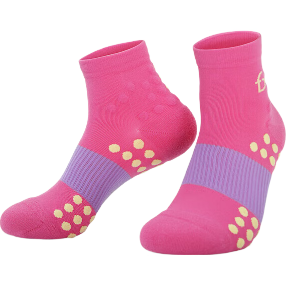 Feibit Sports Short Socks 4.0 - Compression Fitness Quick-Dry Odor-Resistant Sweat-Absorbing Marathon Socks, Electric Yellow, Size M