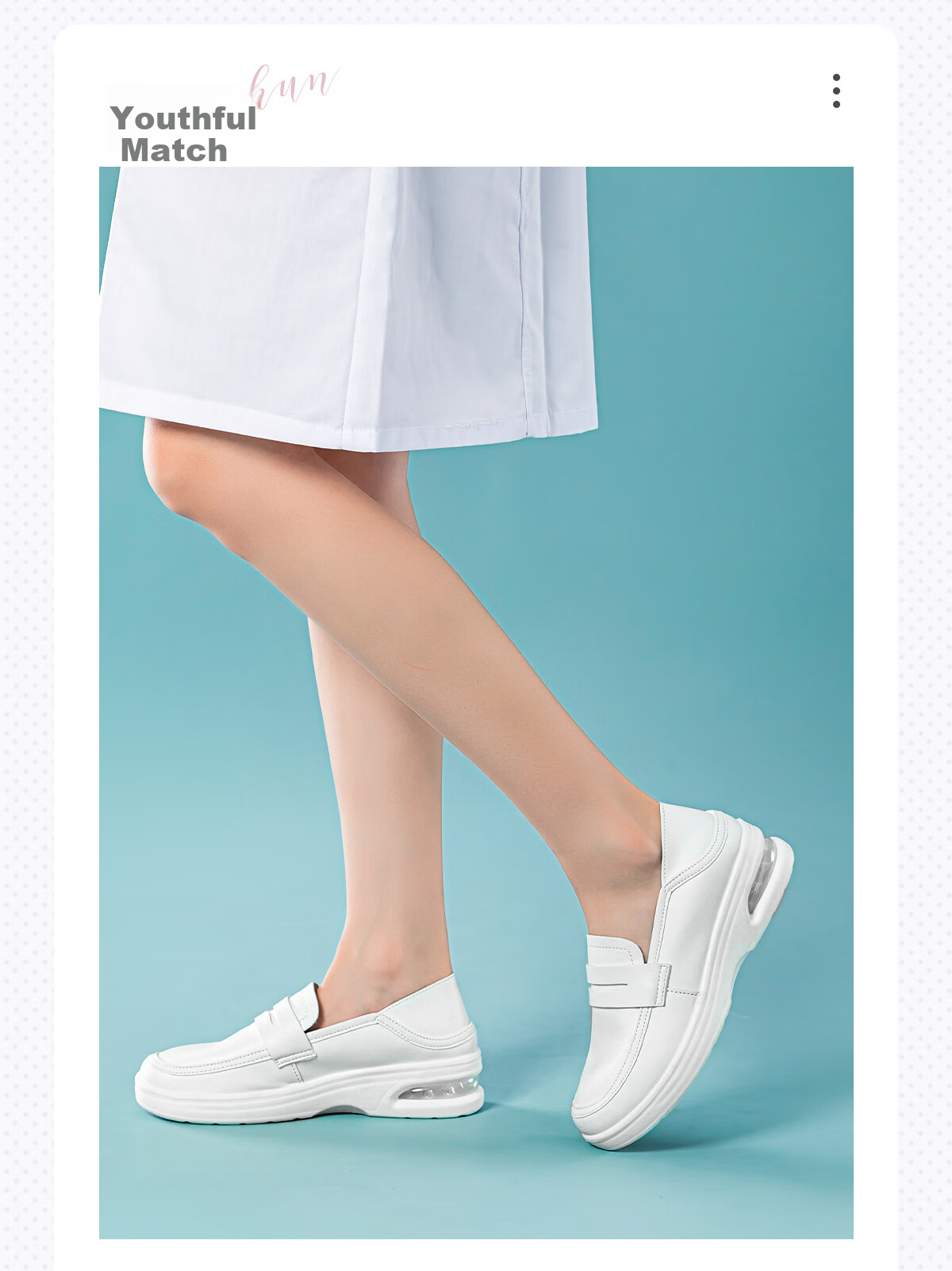 Huili Women's Shoes Spring And Summer Soft Sole Breathable Nurse Shoes Comfortable Casual Slip-On Non-Slip White Sneakers for Women, White, Size 36 14