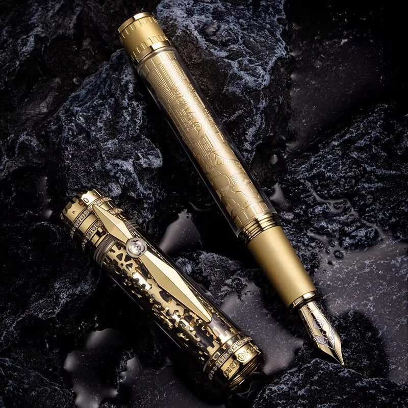 HERO Premium Collector's Fountain Pen, 18K Gold Nib, Signature Pen, H90/Founding Anniversary Edition Pen, High-End Gift, Light Luxury National Day Birthday Present