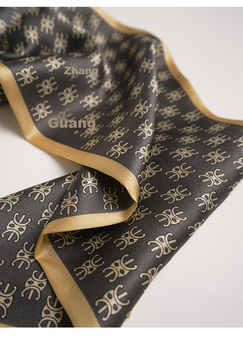 Hangsifu Silk Scarf for Men, Inner Wear, Business Suit Necktie, Birthday And Holiday Gift for Dad Or Husband, Sea Blue 13