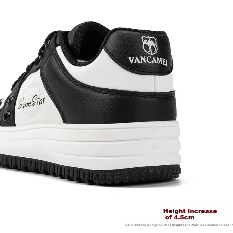 VANCAMEL Men's Sneakers, Couple's Outdoor Casual Shoes, Men's Sports Shoes, Women's White Shoes, 6066 White, Size 38 9