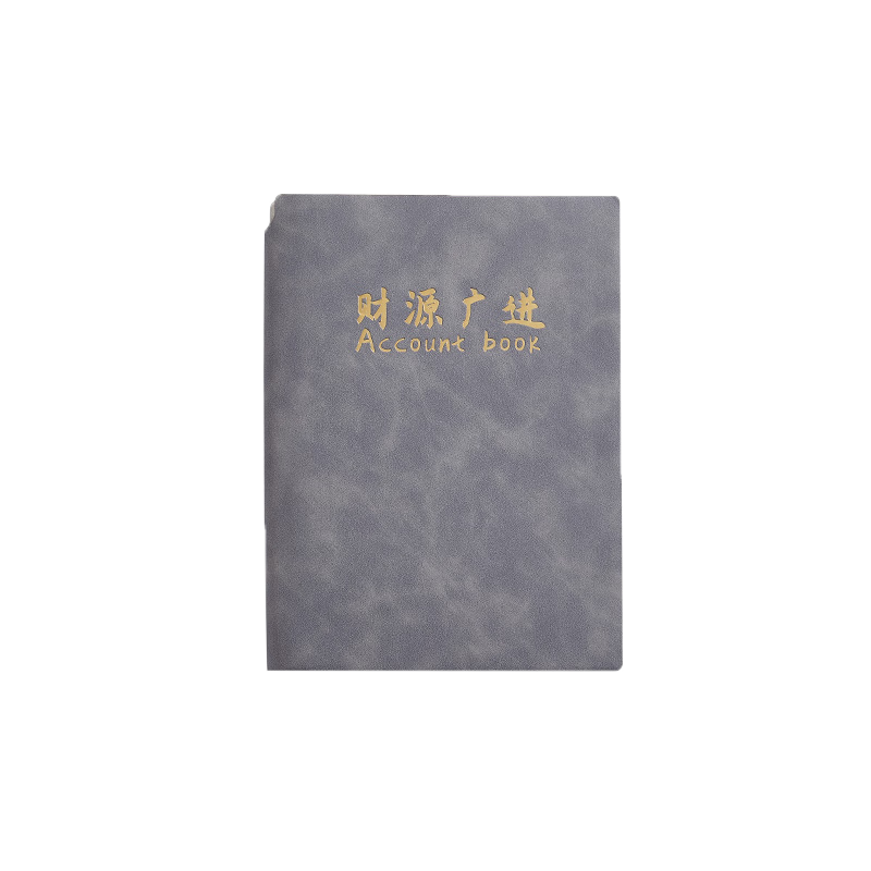 Jinyi 2026 New Daily Journal, Thick Cash Account Book for Income And Expenses, Business Profit Ledger, A5 Accounting Notebook - Gray (180 Sheets)