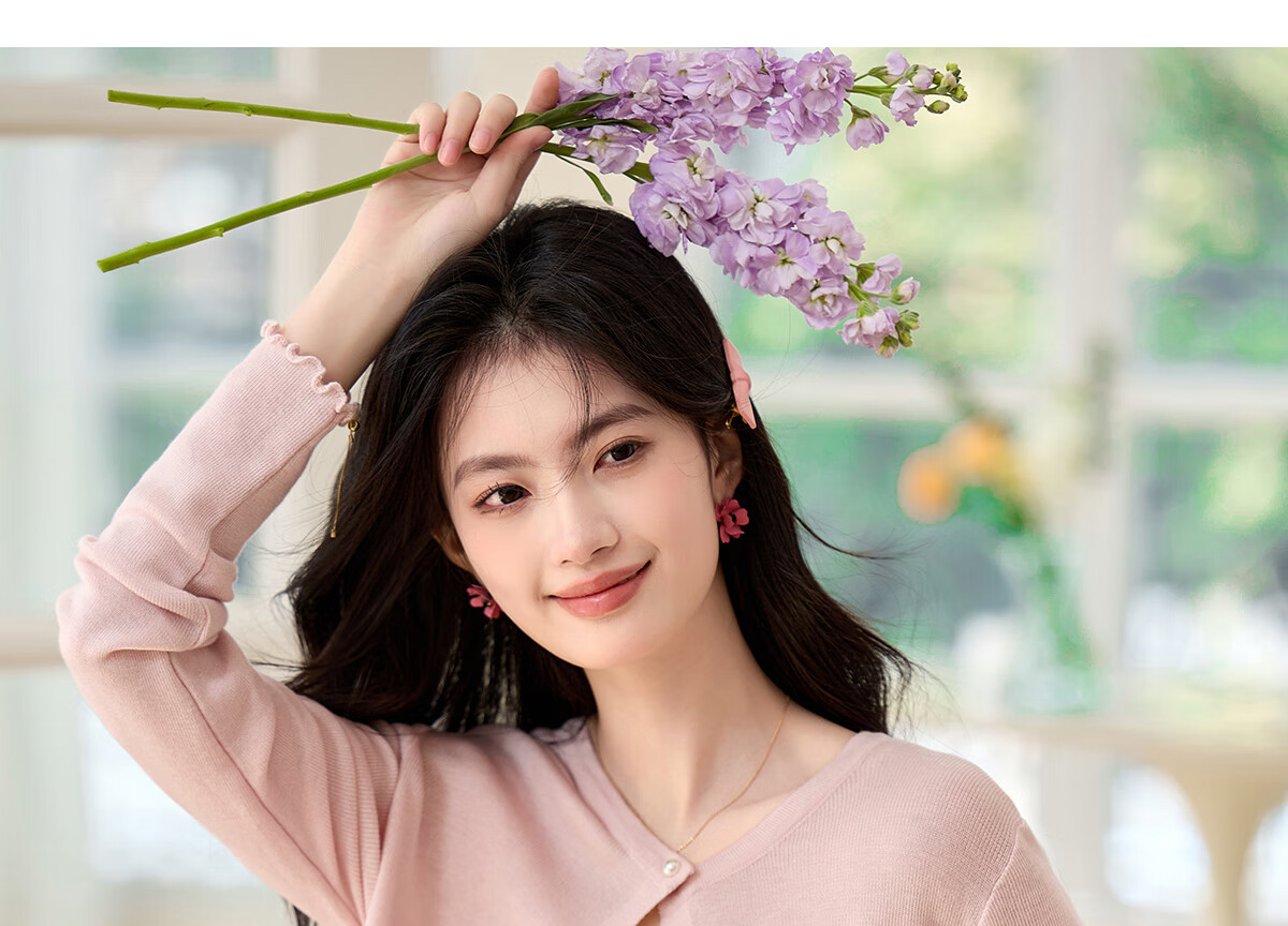 PinCai Knitted Cardigan for Women, Lace Design Inner Vest Two-Piece Set, Thin Knit Outer Jacket P52Z074 44