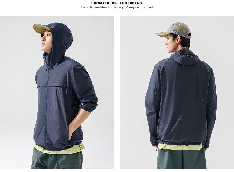 Pioneer Camp Suzaku Men's Summer Outdoor Lightweight Sun Protection Jacket Loose Hooded Coat UV Protection UPF50+ 22