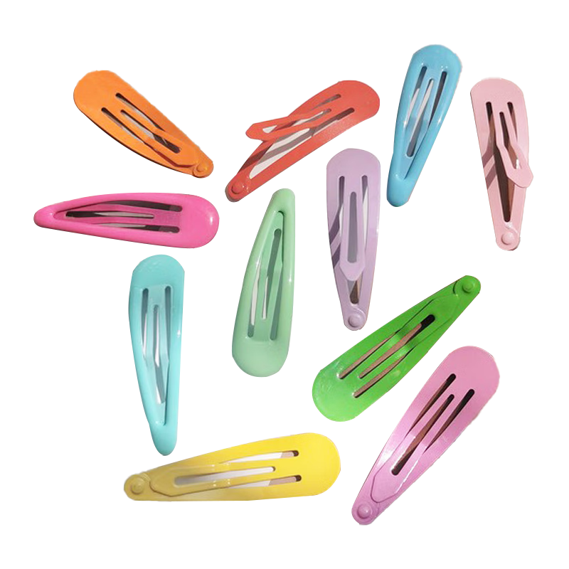 Jianyingshu Waterdrop Hair Clips 20pcs Colorful Side Clips Back Hair Bang Clips Updo Clips Forehead Small Clamps