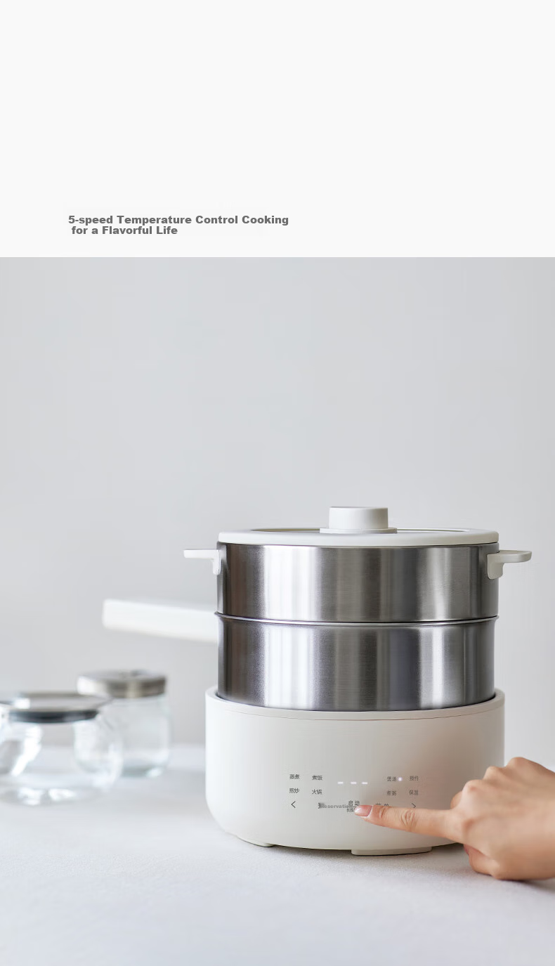 Olayks Instant Price Guarantee 618 IH Electric Cooking Pot Multifunctional 0-Coating 304 Stainless Steel Electric Steamer 2026 New Heating Electric Frying Pan Household Split Induction Cooker Small El 10