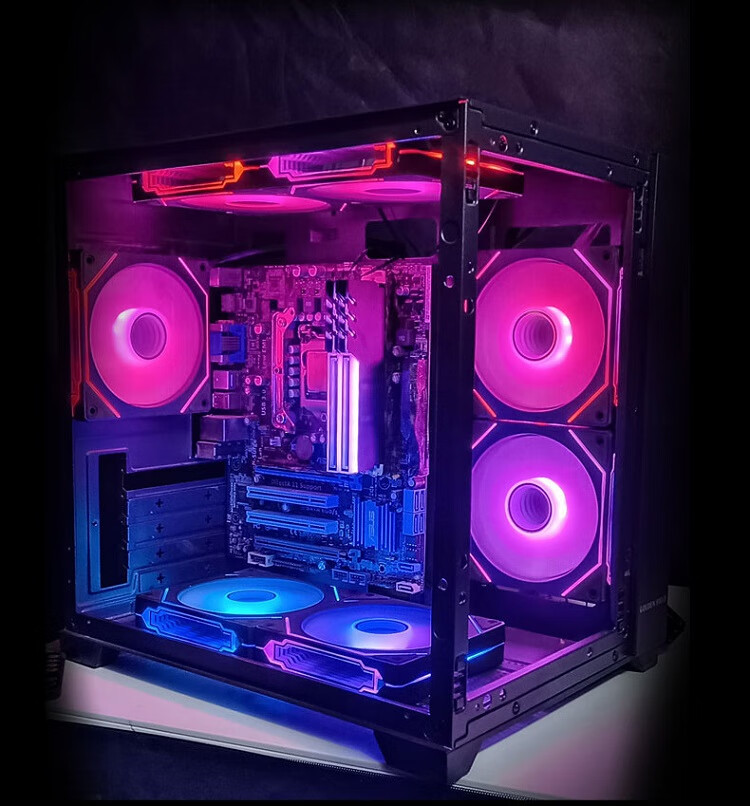 Ziyi Prism 9th Gen Pro PC Case Fan 12cm White Genuine Blade Infinite Mirror ARGB Sync Noise-Reducing Cooling Fan with 8 Anti-Vibration Pads 12