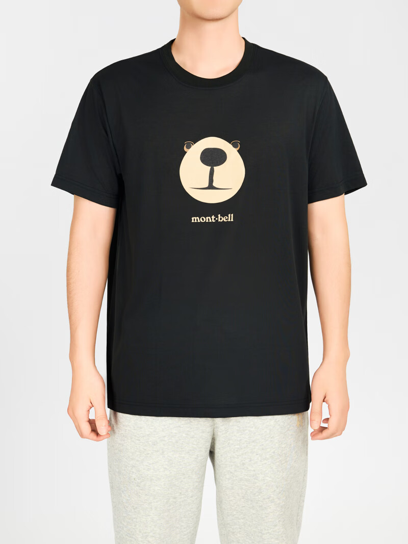 Mont·bell Outdoor Commute Quick-Dry Breathable Short-Sleeve Couple's Bear T-Shirt 1114735 2