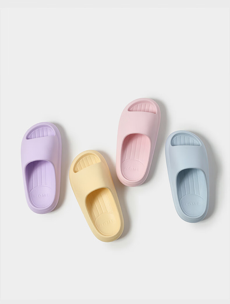 GUOLUOFEI Children's Summer Slippers Boys Girls Parent-Child Non-Slip Home Bath Sandals Cheese Yellow Size 27-28 11