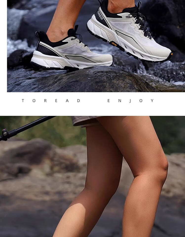 TOREAD Water Shoes for Stream Trekking, Outdoor Hiking, Non-Slip Breathable Beach Sandals, Beige And Black Men's Size 42 20