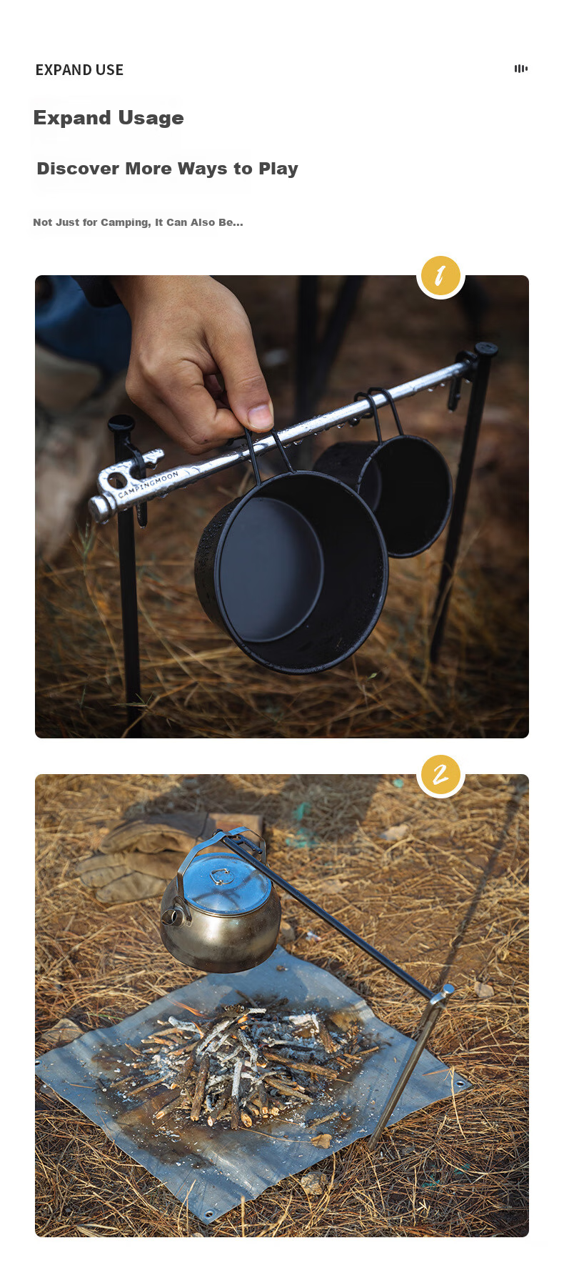 Campingmoon Ke Man Ground Stake Set, Ke Man Tent Stakes, Tarpaulin Ground Stakes, Windproof Ground Stakes, High Hardness Carbon Steel T20CM, 8 Pieces 6