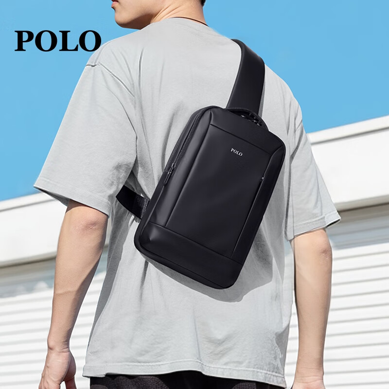 POLO Chest Bag, Men's Multifunctional Crossbody Bag, Shoulder Bag, Sports Messenger Bag, Commuter IPad And Phone Bag, Lightweight Small Backpack
