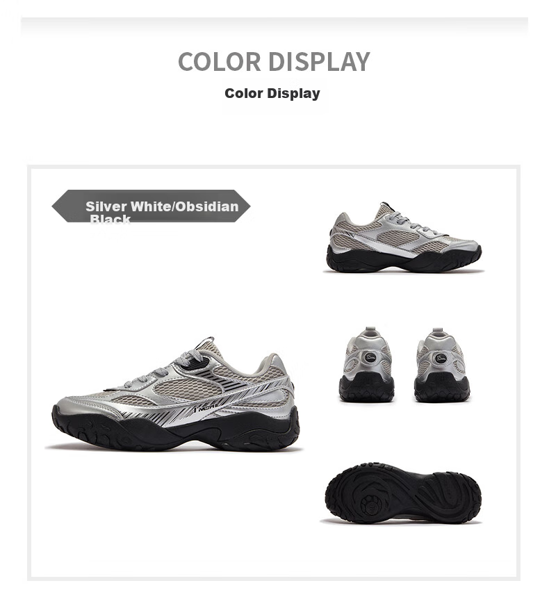 361° Women's Sports Shoes, Spring And Summer Swan Shoes, Mesh Upper, Retro Commuter Style, Thin-Soled Casual Shoes, 682526763-1 34