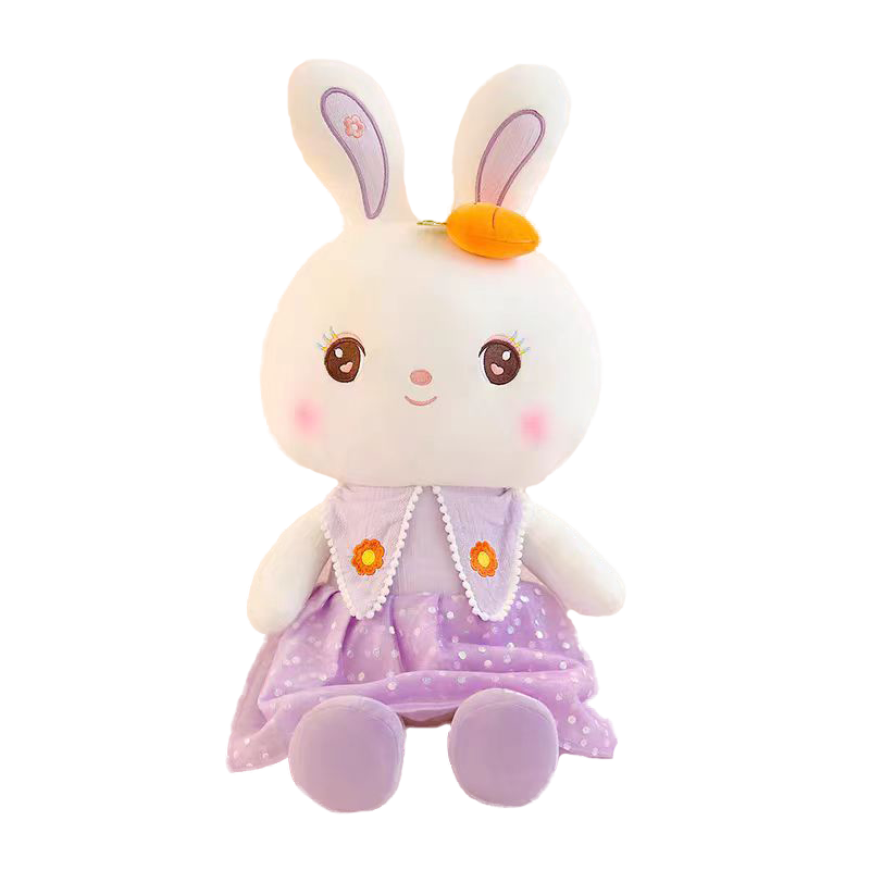 WELTSTON Plush Toy Doll Stuffed Animal Comforting Pillow Children's Birthday Gift for Girlfriend Birthday Present Little White Rabbit Figurine