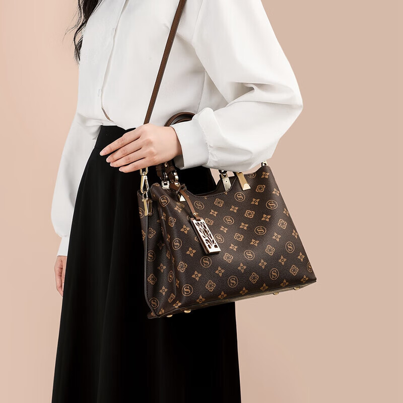 Aiqinghai Handbag, Women's Tote Bag, Large Capacity Shoulder Crossbody Bag, Brand Birthday Mother's Day Gift, Practical Present for Mom