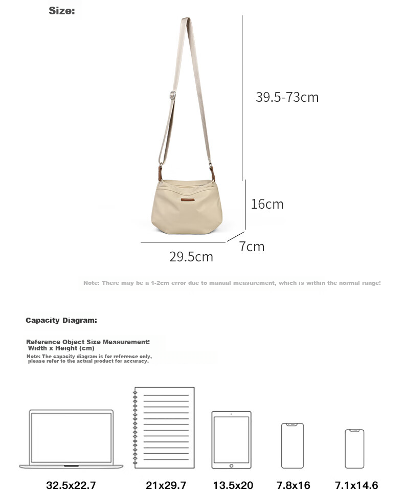 C.BANNER Handbag, Women's Large Capacity Crossbody Bag, Light Luxury Shoulder Bag, Simple And Fashionable Brand, Birthday Gift for Girlfriend on May 20 6