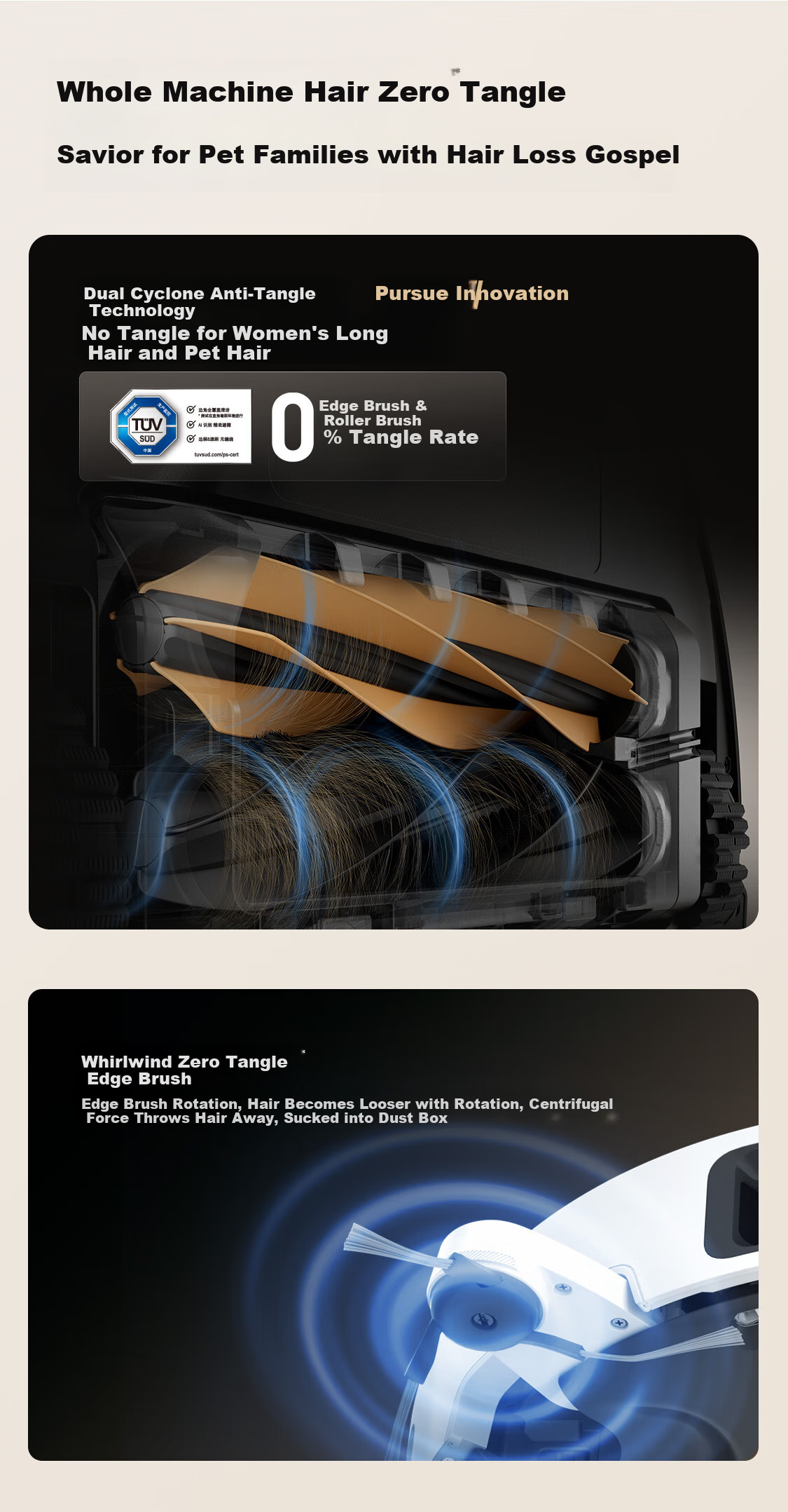 Dreame S50 Enhanced Version Robot Vacuum Cleaner and Mop 4-in-1 Wet and Dry Cleaning RLS88HE 13