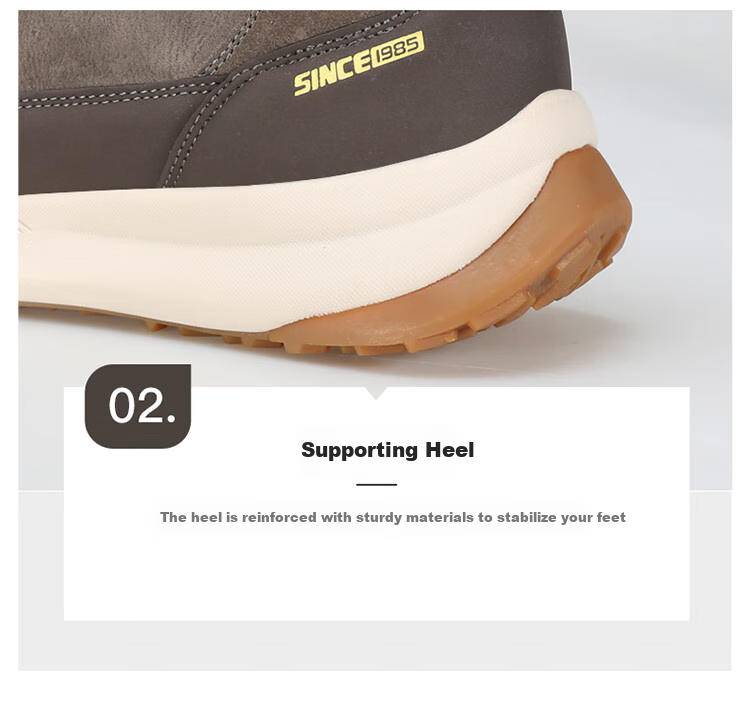 HUMTTO Winter Cold-Resistant Warm Snow Boots New Style Comfortable Outdoor Warm Cotton Shoes for Men And Women, Khaki Men's Size 40 8