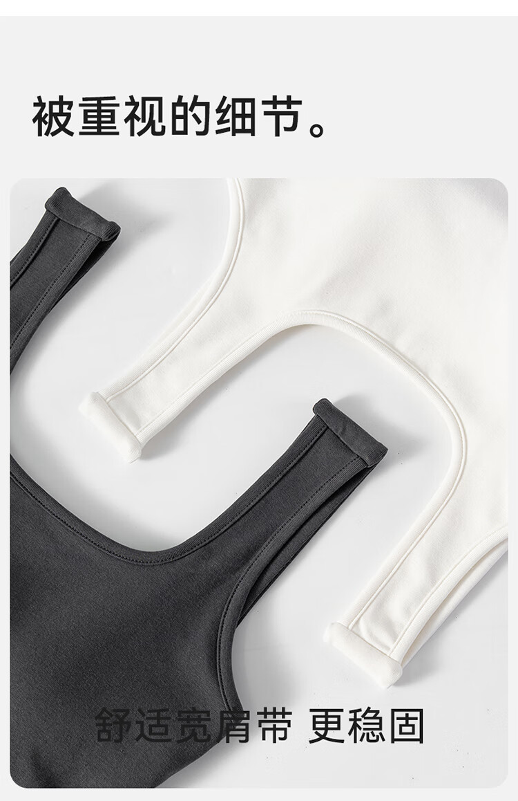 GUJIN Women's Camisole Tank Top with Built-In Bra Pads, Cross-Back Design, Suitable for Layering Or Wearing Alone, Sleeveless Undershirt, Black, Size M 9