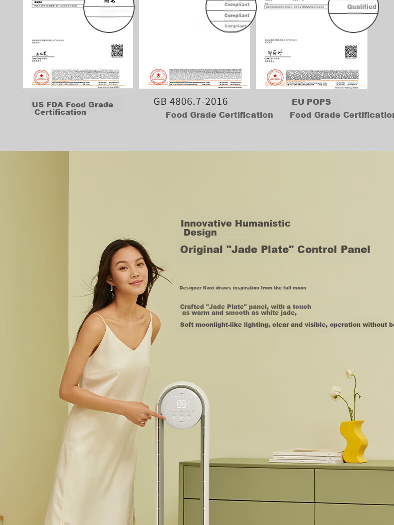 KEHEAL Tower Bladeless Fan Smart Timer Quiet Bedroom Floor Fan Circulating Strong Wind Negative Ion Air Purifier Remote Control Baby Friendly A5 14