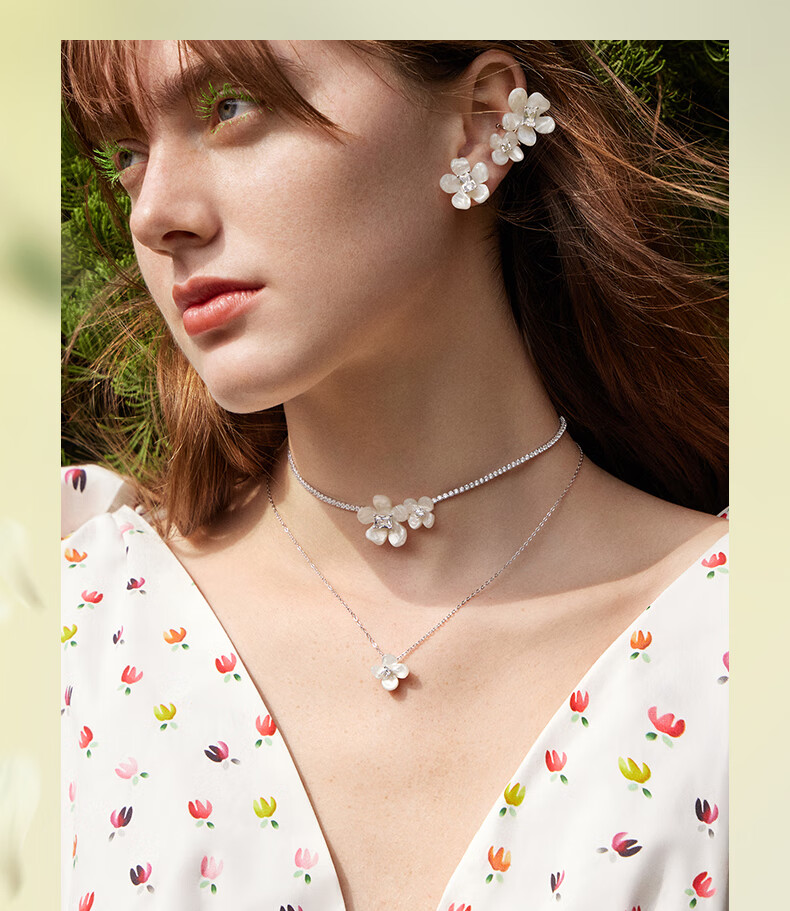 HEFANG Jewelry, Xiaocanglan Collarbone Chain Necklace, Birthday Gift [520 Valentine's Day Gift], for Girlfriend 2