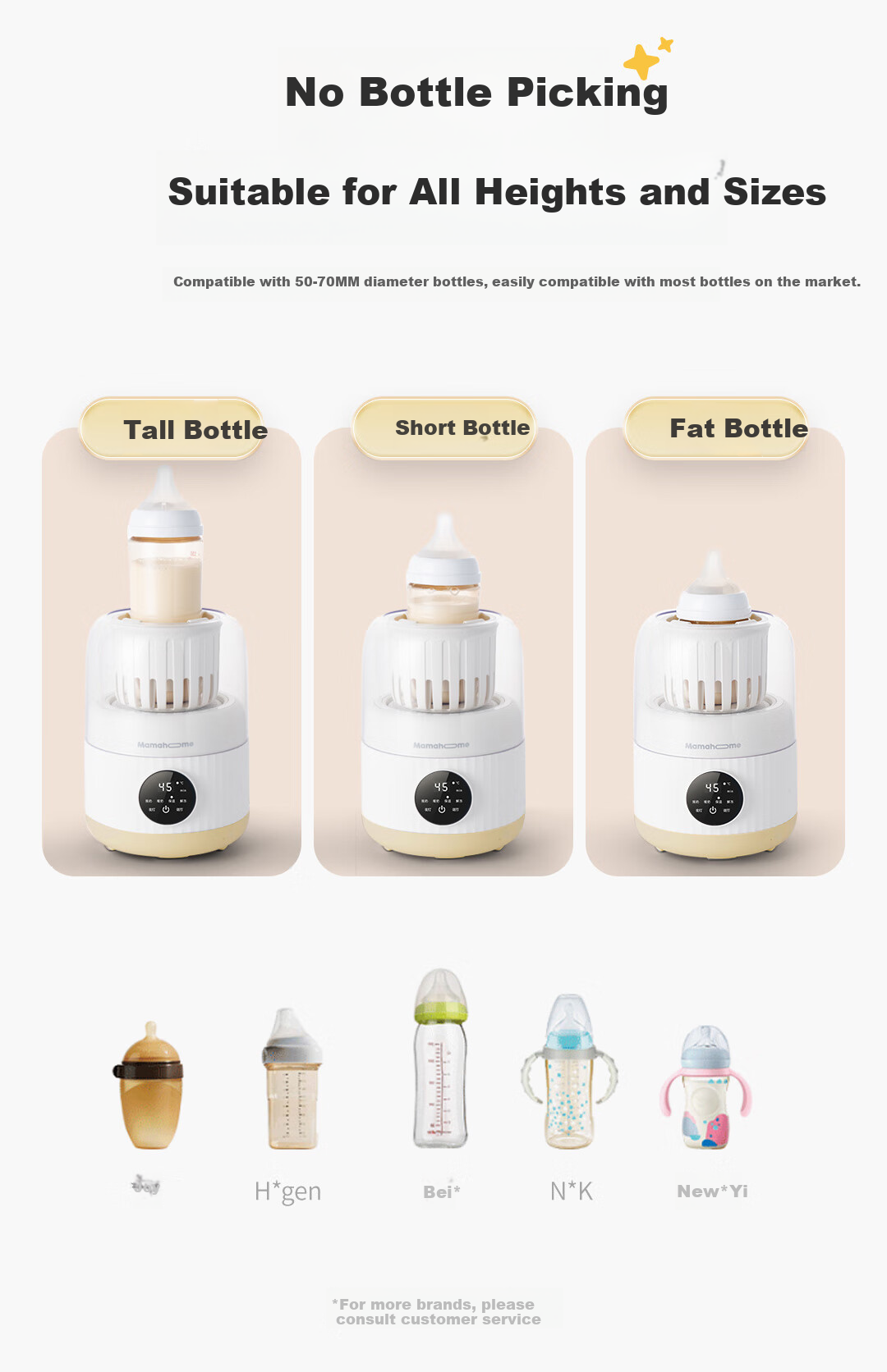 Mamahome Baby Bottle Warmer And Shaker, 2-In Milk Thawing And Warming, Quiet Night Feeding Bottle Warmer 11