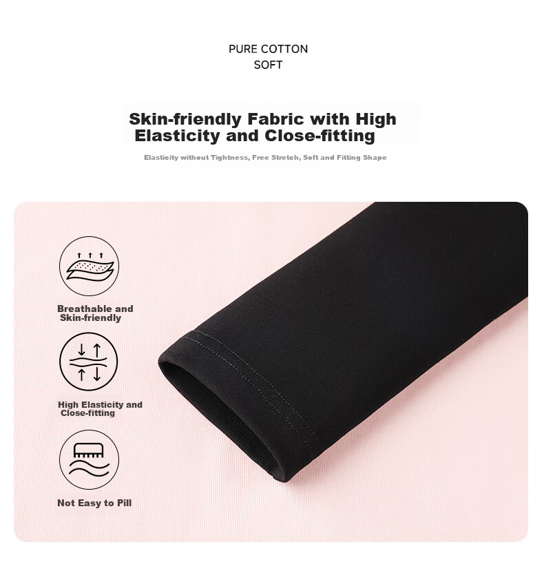 Baleno Slim-Fit Color-Block Long-Sleeve T-Shirt for Women, New Spring And Autumn 2025 Fashion Trendy Skin-Friendly Comfortable Breathable Versatile Top 5