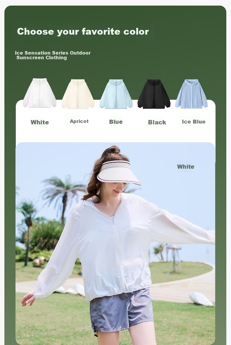 MJ STYLE UPF50+ Original Yarn Sun Protection Clothing for Women, 2026 Summer New Style, UV Protection, Sun Protection, Skin-Friendly, Lightweight, Comfortable, Loose-Fitting Jacket 1