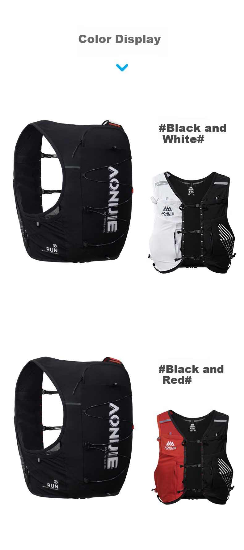 AONIJIE Trail Backpack for Men And Women, Running Backpack, Hiking Mountaineering Hydration Pack, Breathable Lightweight Marathon Backpack 19