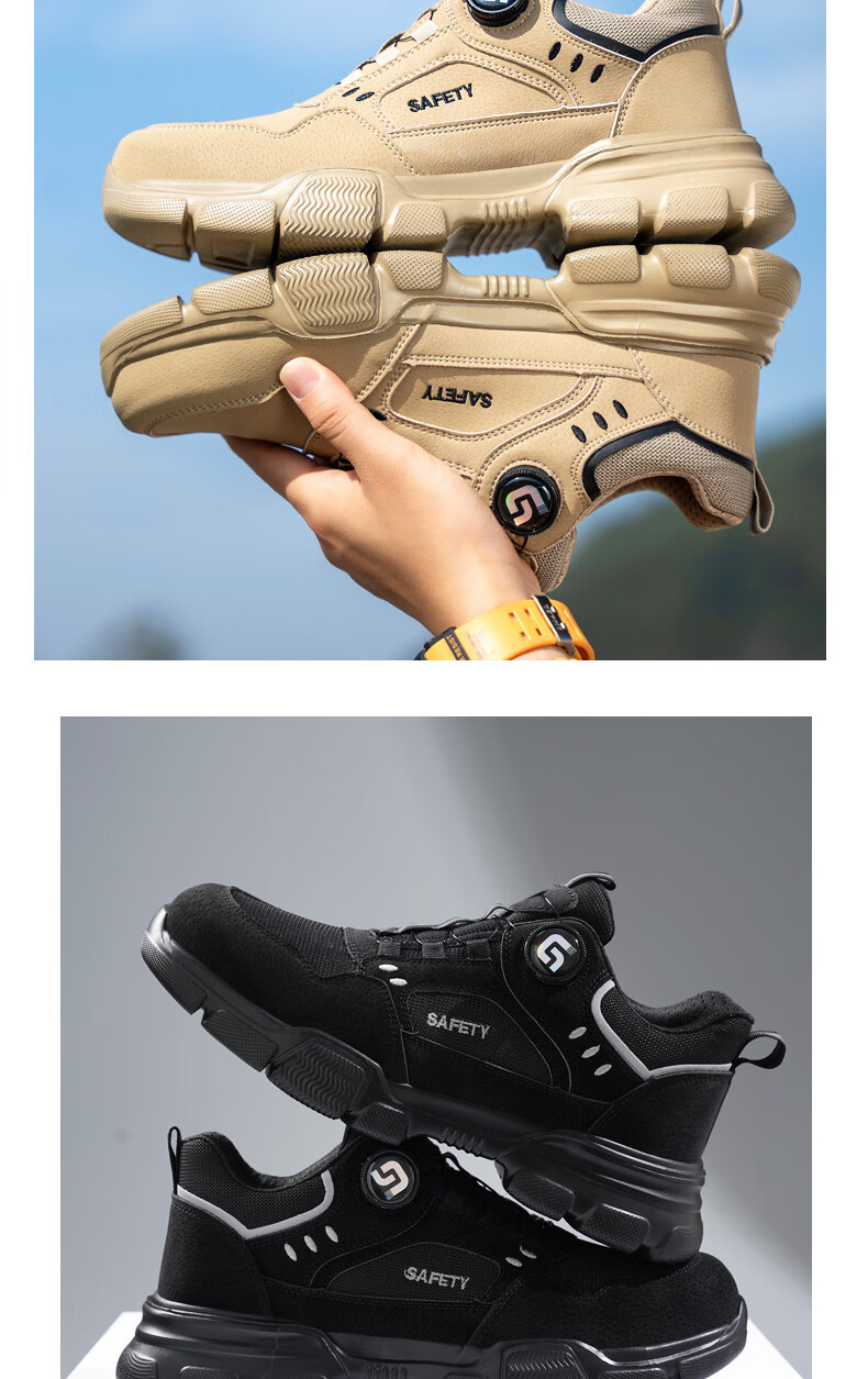 Fumeier Safety Shoes for Men, Electrician Insulated 10KV Steel Toe Cap Anti-Smashing Anti-Puncture Ultra-Light Work Boots F155SKV Size 44 8