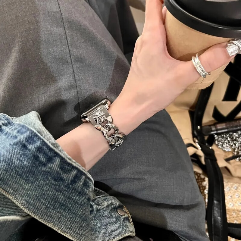Biaodaige Compatible with Apple Watch Series 12 Strap, Apple IWatch Series 11 Strap for Women, Cross-Shaped Breathable Metal S9/10/SE/3/2 Bracelet, 40/41/42MM