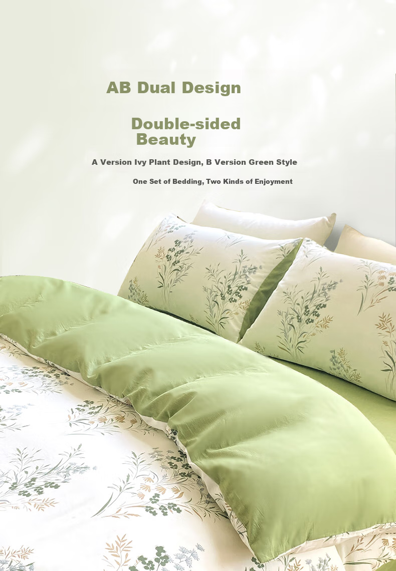 CROWN Bedding Set, Pure Cotton 100%, for 1.5/1.8m X 2m Bed, Spring And Autumn Duvet Cover, High-End Luxury Four Seasons Pillowcase, Quilt Cover, 200x230cm 3