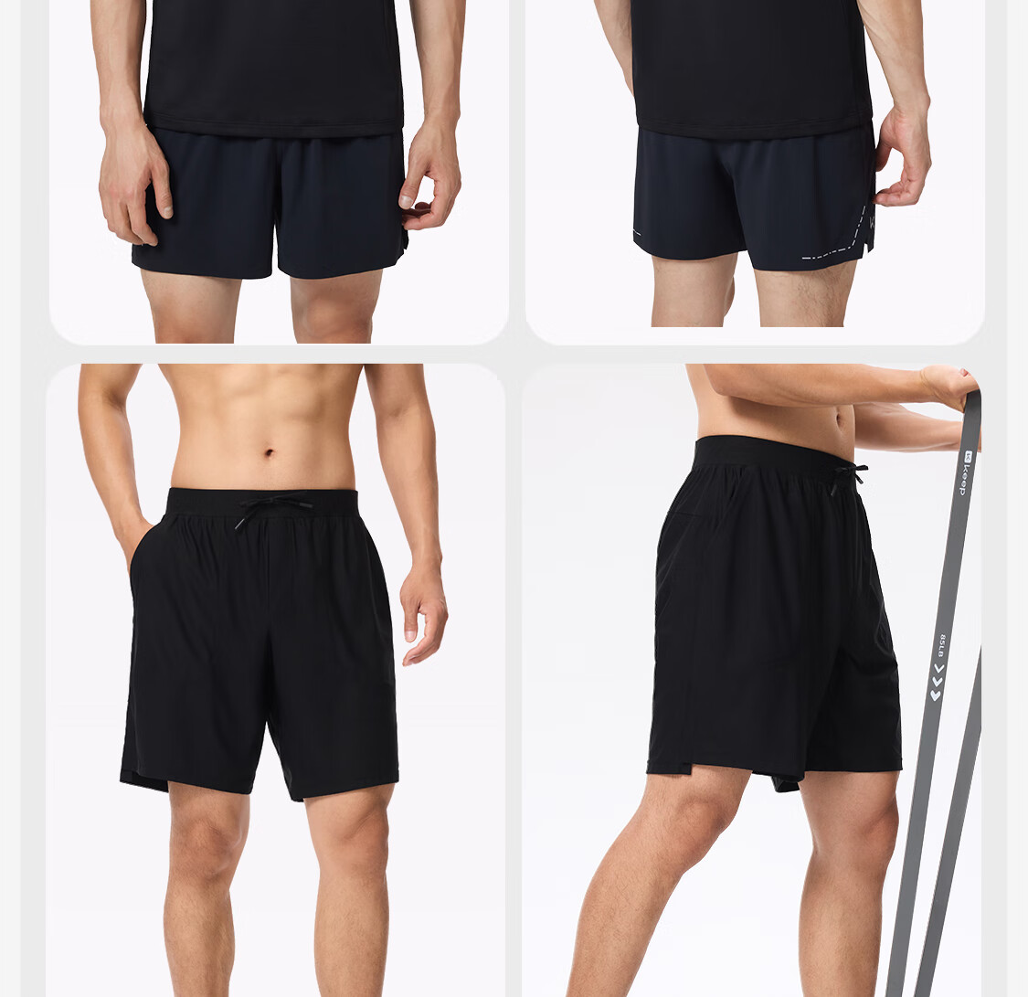 Keep Running Workout Set for Men, Quick-Dry Basketball Jersey, Badminton Outfit, Sports Equipment, Morning Jog Training Short-Sleeve T-Shirt And Shorts 16