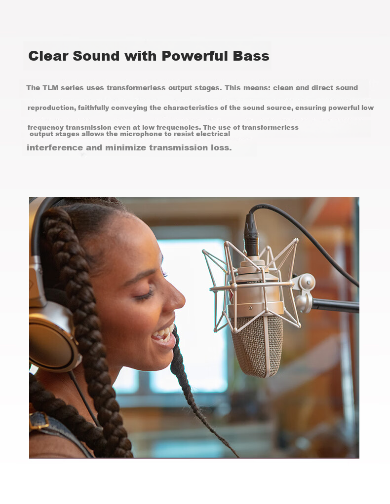 NEUMANN TLM103 Large Diaphragm Condenser Microphone, Imported from Germany, Professional Recording And Live Streaming Equipment, Cardioid Directional Pickup Pattern, Ultra-Low Noise 8