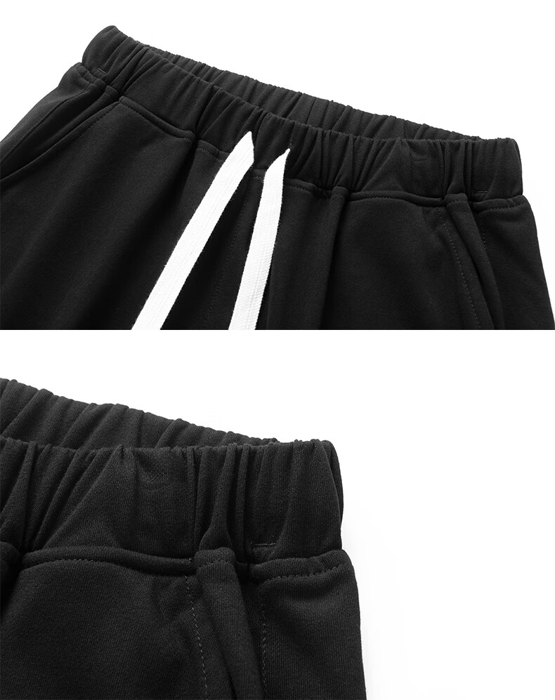 Homlean American-Style Trendy Basketball Shorts for Men, Summer West Coast Casual Comfortable Breathable Knee-Length Shorts LS33 Black M 15