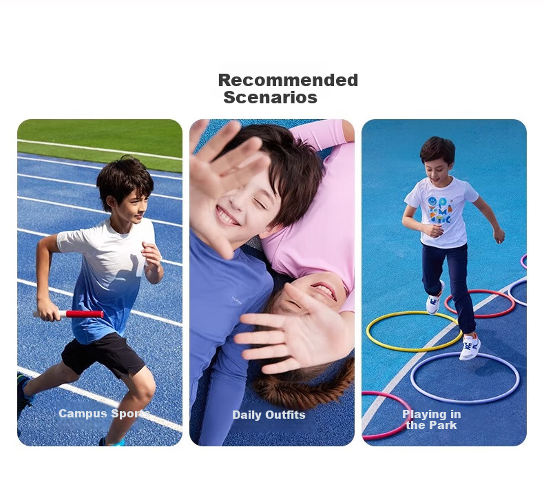 DECATHLON Children's Mesh Comfortable Breathable Campus Casual Sports Track Running Shoes, Navy Blue/pink, Size 34, 2179967 10