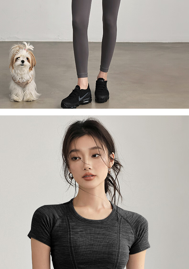 Free Style Women's Summer Sports Short Sleeve Quick-Dry Slim Fit Running Yoga Pilates Training Fitness T-Shirt 12