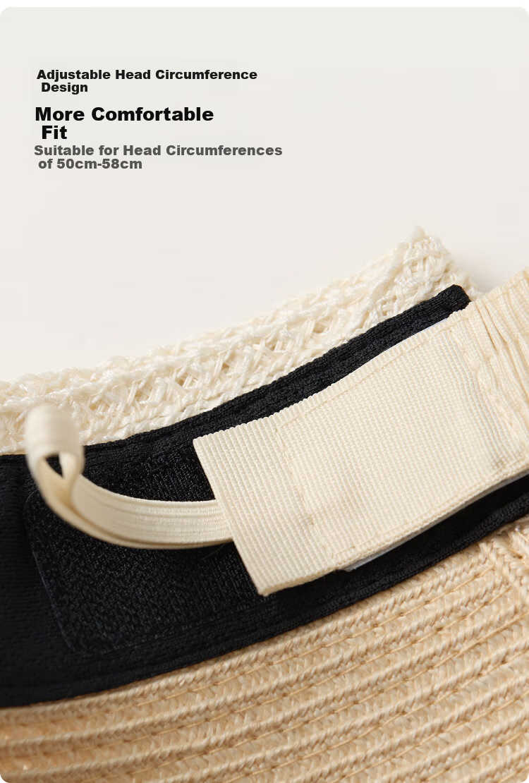 JIUMU Sun Protection Hat for Women, Sun Visor Cap, Sun Hat, Visor Hat, Straw Hat, Cool Hat, Summer Outdoor Face-Covering UV Protection Hat for Wome 8