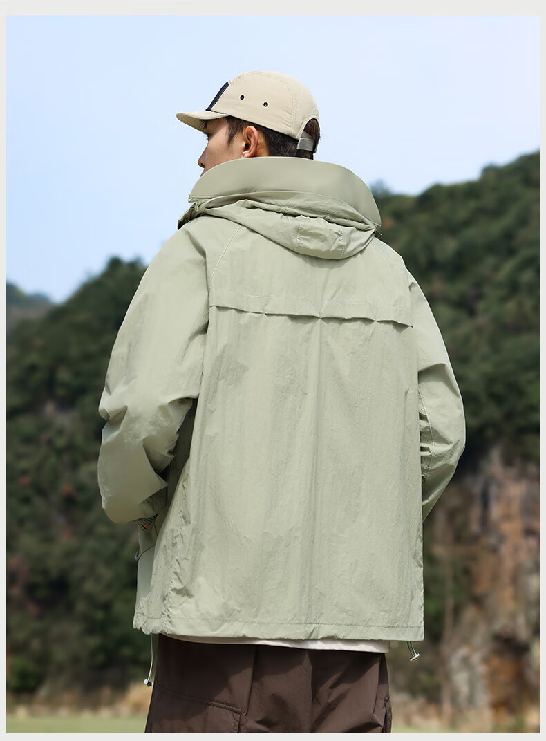 EASTERN CAMEL Unisex Summer UPF50 Sun Protection Outdoor Fishing Jacket Light Gray XS 13