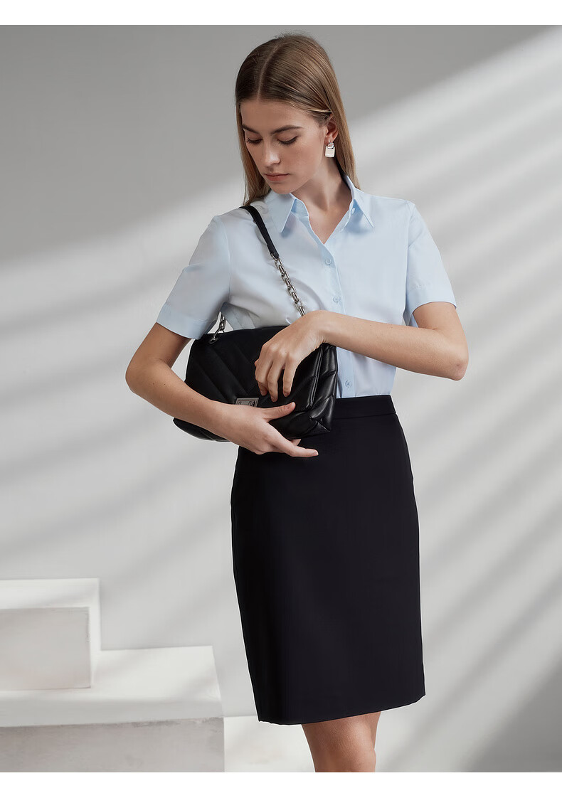 G2000 [Polyester/Polyester Blend/Pencil Skirt] Women's Office Suit Skirt, Same Style As in Department Stores, Spring And Summer Commuter Skirt, Black, L/38 9
