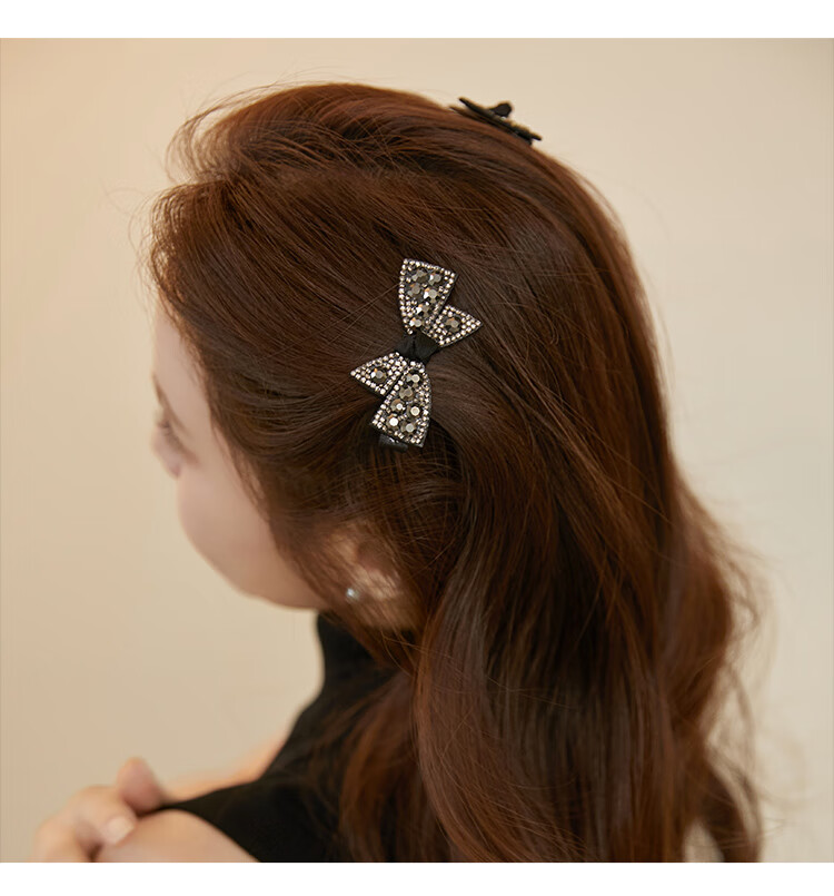 CHIMERA 2-Piece Bow Edge Hair Clip Bangs Fragment Hairpin Duckbill Clip Hair Accessories for Women Birthday Gift 2