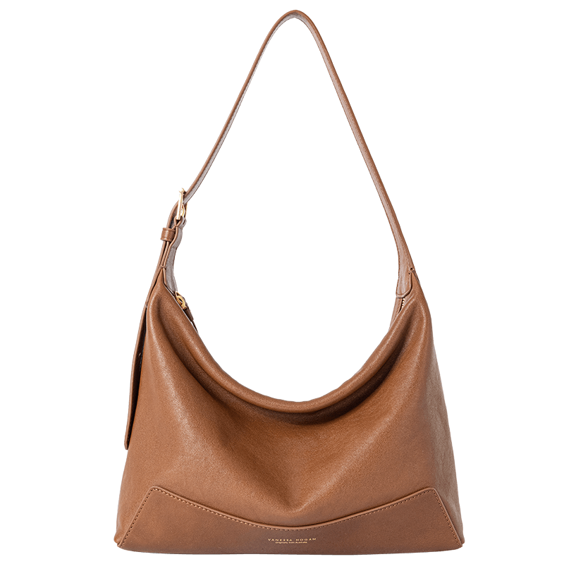VANESSA HOGAN Zhang Yakin Same Style VH Women's Handbag, Xiran Hobo Bag, Vegetable Tanned Leather, Light Luxury Crossbody Shoulder Bag, Ladies' Birthday Gift