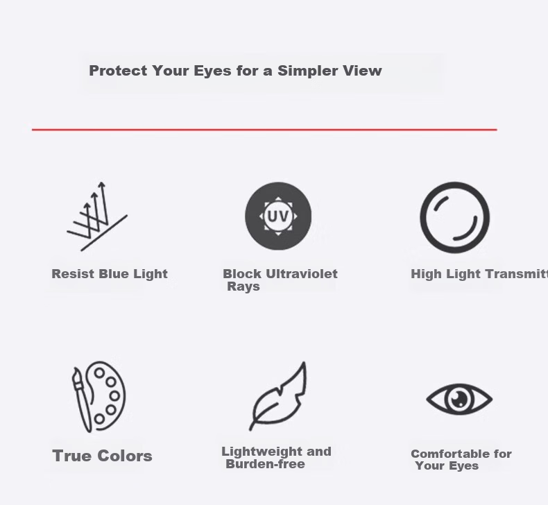FESETE Anti-Blue Light Clip-On, Phone And Computer Eye Protection Glasses Clip-On, Anti-Radiation Myopia-Specific Eye Protection, Non-Prescription for Back to School 1