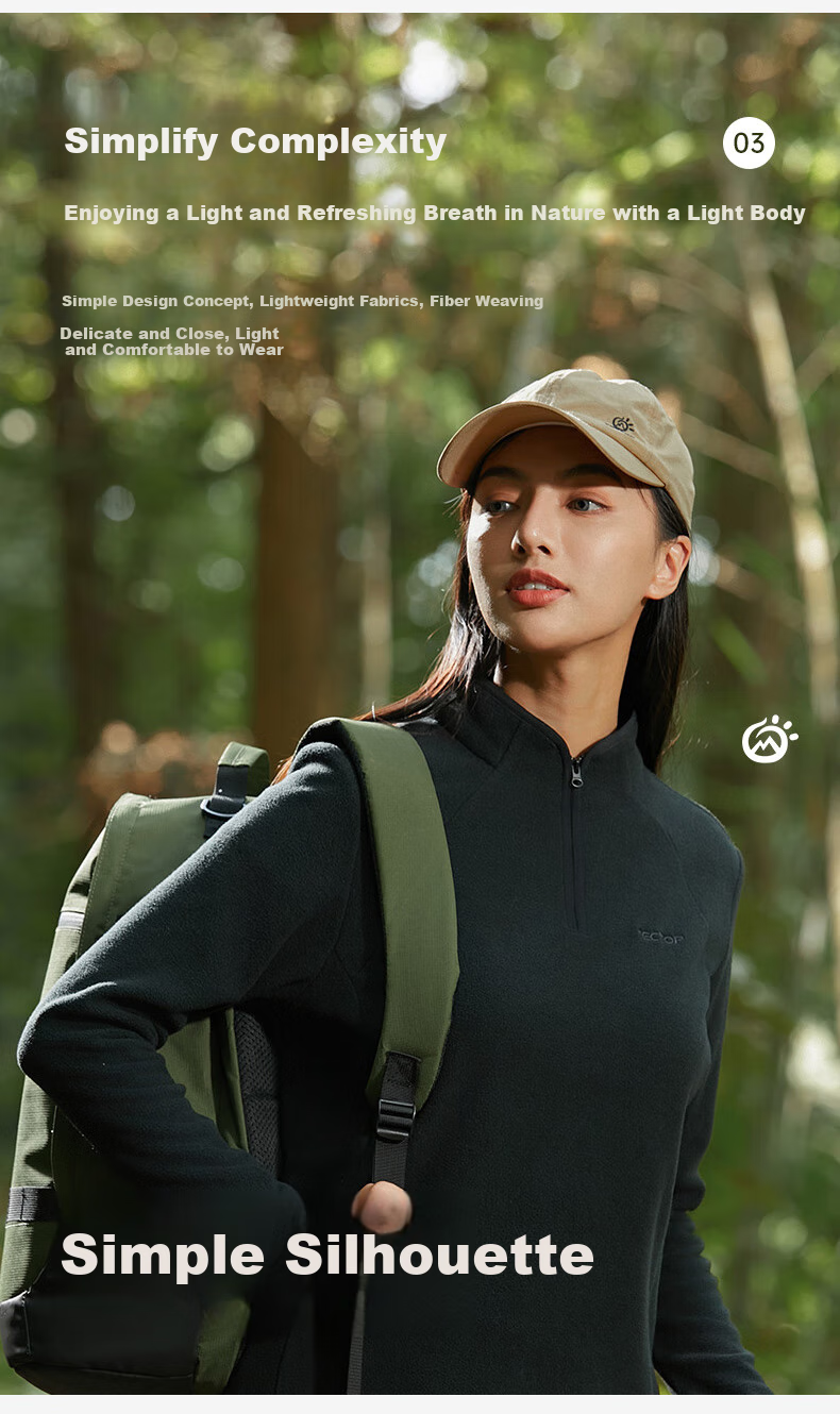 TECTOP Women's Fleece Jacket, Outdoor Windproof And Warm Stand Collar, Soft And Comfortable, 46ZR Classic Black, XL 7