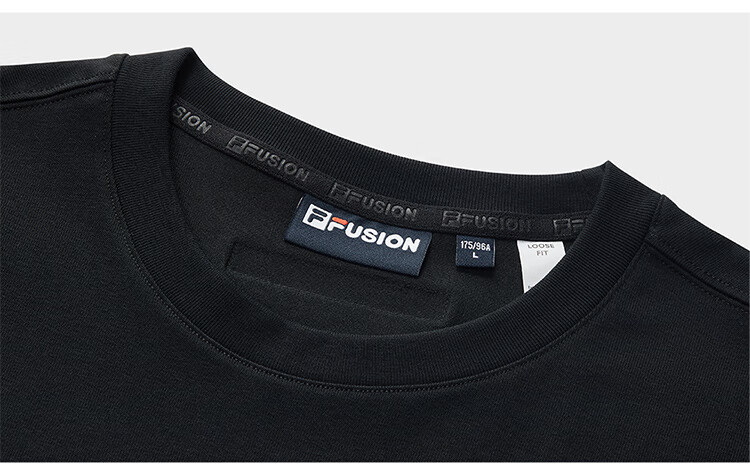 FILAFUSION Fila Trendy Men's Knitted Short Sleeve Shirt Summer Fashion Casual Loose T-Shirt 13