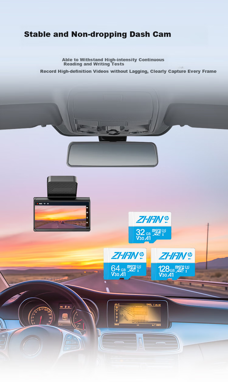 HP 128GB TF Card, Storage Card, Compatible with Xiaomi Surveillance And Dash Cam, High-Speed Durable Card, Self-Operated Flash Memory, C10, 4K U3 V30 Memory Card, MicroSD 6