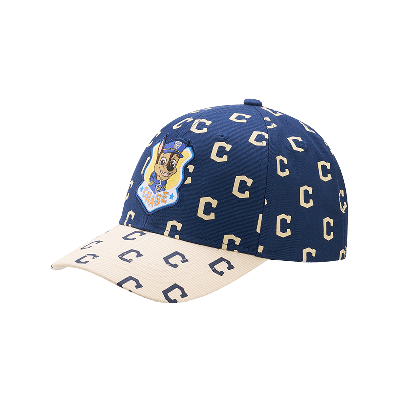 PAW PATROL Children's Fashionable Baseball Cap, Letter Trendy Visor Hat, Boys And Girls Travel Sun Protection Hat, Versatile, Navy Blue, 54cm