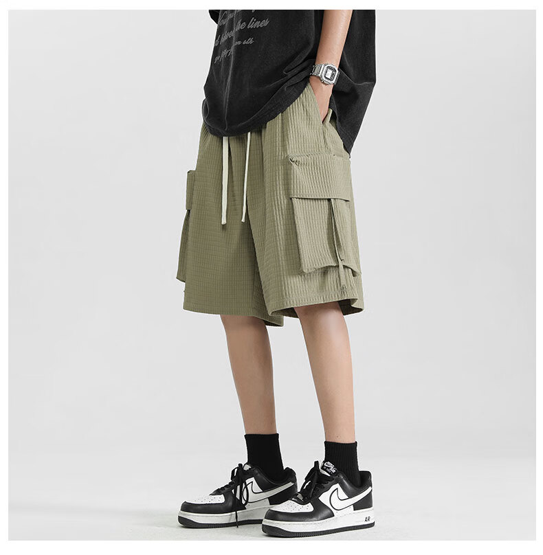 EASTERN CAMEL Men's Shorts, Trendy Comfortable Thin Breathable Casual Sports Basketball Shorts, Outdoor Quick-Dry Cargo Loose Five-Point Shorts for Me 12